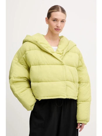 μπουφάν calvin klein performance χρώμα κίτρινο, lvgwf5o514