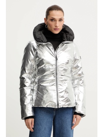 μπουφάν pinko χρώμα ασημί, 106019 a2zd κύριο υλικό 100%