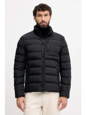 μπουφάν geox snake χρώμα μαύρο, m5628d t3266 κύριο υλικό