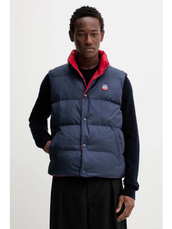 αμάνικο μπουφάν bally χρώμα ναυτικό μπλε, mou0ax υλικό 1