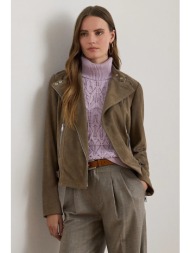 δερμάτινο μπουφάν biker lauren ralph lauren χρώμα: καφέ, 200951236 κύριο υλικό: 100% δέρμα σαμουά
φό