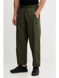 παντελόνι προπόνησης adidas performance power ανδρικό, χρώμα: πράσινο, jv9659 88% πολυεστέρας, 12% ε