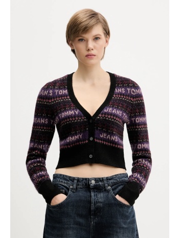 ζακέτα από μίγμα μαλλιού tommy jeans γυναικεία, χρώμα