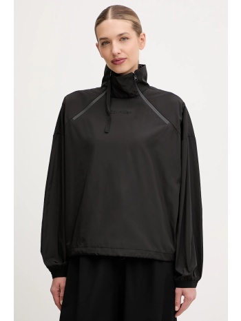 μπουφάν calvin klein performance χρώμα μαύρο, lvgwf5j405