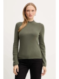 πουλόβερ με προσθήκη μαλλιού morgan χρώμα: πράσινο, mrock 41% πολυαμίδιο, 28% πολυεστέρας, 25% ακρυλ