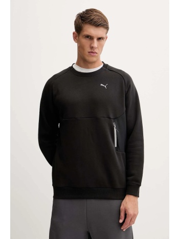 μπλούζα puma χρώμα μαύρο, 633436 υλικό 1 100%