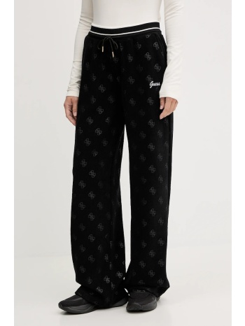 παντελόνι φόρμας guess paulina χρώμα μαύρο, v5bb00 k1902