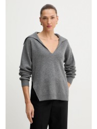 μάλλινο πουλόβερ boss χρώμα: γκρι, 50547882 κύριο υλικό: 90% παρθένο μαλλί, 10% κασμίρι
πρόσθετο υλι