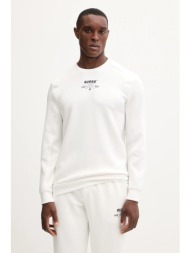 μπλούζα guess ryota χρώμα: άσπρο, z5bq00 kcns2 κύριο υλικό: 50% πολυεστέρας, 41% βισκόζη, 9% σπάντεξ