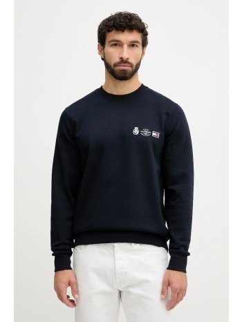 μπλούζα tommy hilfiger χρώμα ναυτικό μπλε, mw0mw40863 63%