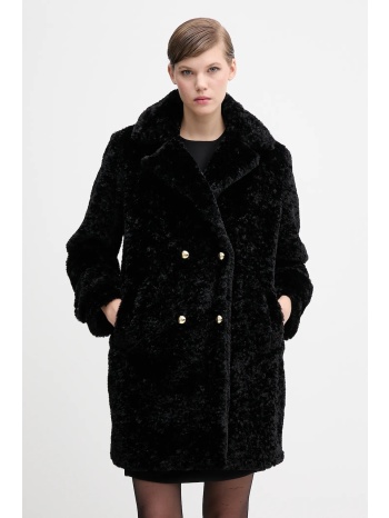 παλτό gaudi χρώμα μαύρο, 521fd39001 100% πολυεστέρας