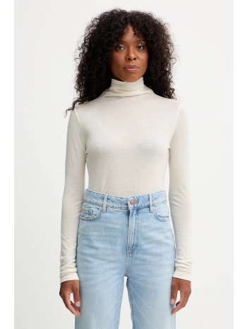 μακρυμάνικο με μαλλί boss χρώμα μπεζ, 50550639 70%