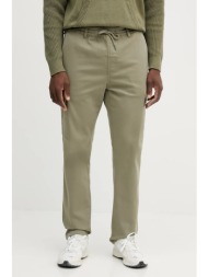 παντελόνι pepe jeans χρώμα: πράσινο, pm211725 κύριο υλικό: 75% βαμβάκι, 12% modal, 11% πολυεστέρας, 