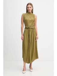 φόρεμα hoss intropia χρώμα: πράσινο, 8222115 100% βισκόζη
