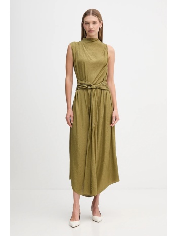 φόρεμα hoss intropia χρώμα πράσινο, 8222115 100% βισκόζη
