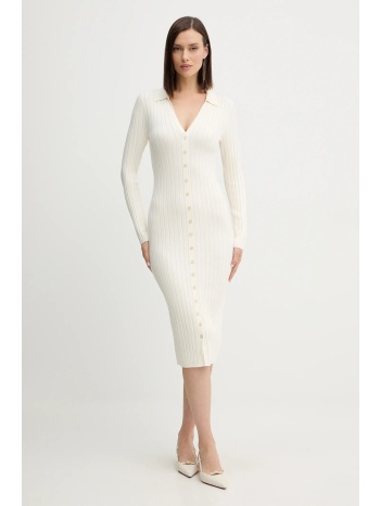 φόρεμα guess miranda χρώμα μπεζ, w5bk60 z2yj2 89% βισκόζη