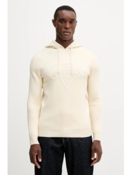 πουλόβερ guess joby χρώμα: μπεζ, m5br18 z0470 63% πολυεστέρας, 20% ακρυλικό, 17% πολυαμίδιο