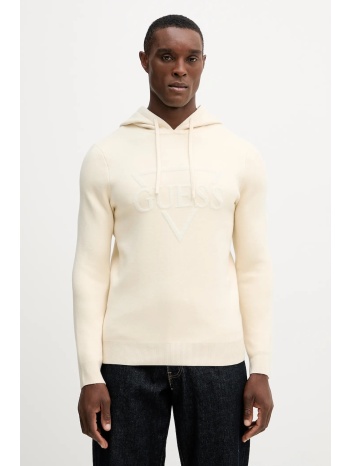 πουλόβερ guess joby χρώμα μπεζ, m5br18 z0470 63%