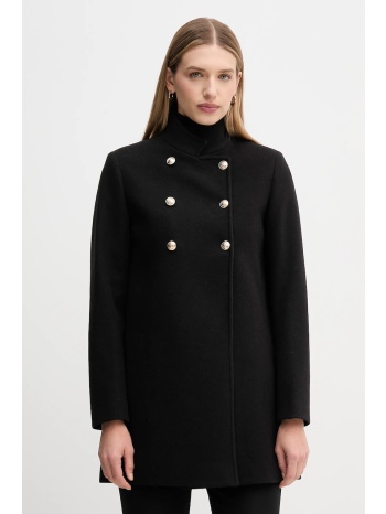 παλτό gaudi χρώμα μαύρο, 521bd35018 100% πολυεστέρας
