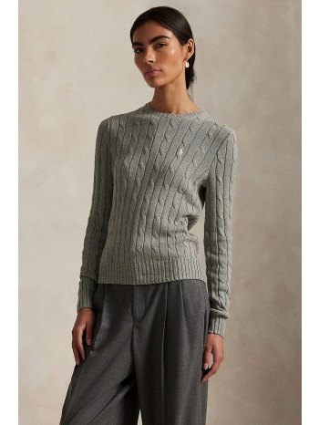 πουλόβερ από κασμίρ polo ralph lauren χρώμα γκρι