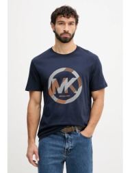 βαμβακερό μπλουζάκι michael kors ανδρικό, χρώμα: ναυτικό μπλε, cf552twfv4 100% βαμβάκι