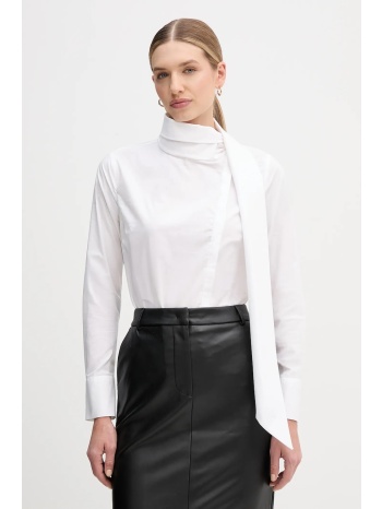 πουκάμισο sandro ferrone χρώμα άσπρο, s7ybfmosca 100%