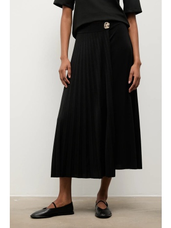 φούστα answear.lab χρώμα μαύρο 95% πολυεστέρας, 5% ελαστάν