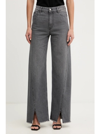 τζιν παντελόνι simona corsellini χρώμα γκρι, a25cppat0601