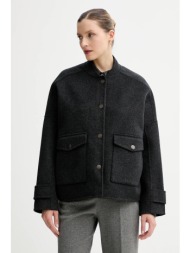 μπουφάν με προσθήκη μάλλινου υφάσματος sessun χρώμα: γκρι, 25112006 80% μαλλί, 20% ανακυκλωμένο πολυ