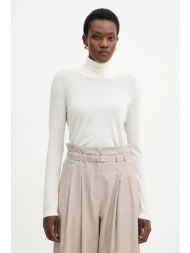 μάλλινο πουλόβερ mm adria χρώμα: μπεζ, 2526366018600 70% παρθένο μαλλί, 30% κασμίρι