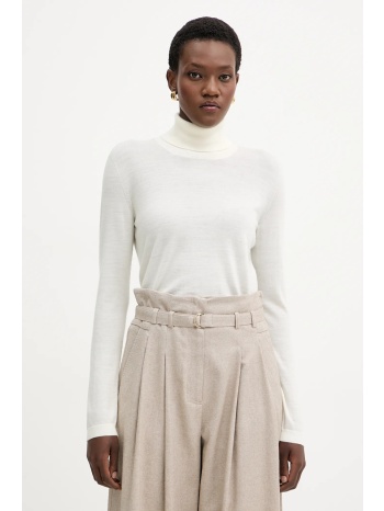 μάλλινο πουλόβερ mm adria χρώμα μπεζ, 2526366018600 70%