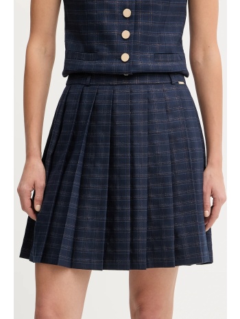 φούστα fracomina χρώμα μπλε, fs25wg1001w56195 υλικό 1 66%