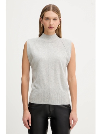 γιλέκο από κασμίρ boss χρώμα γκρι, 50548506 100% κασμίρι