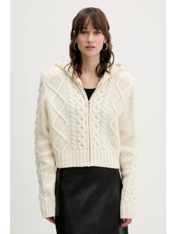 πουλόβερ με προσθήκη μαλλιού rotate χρώμα μπεζ, 114302857