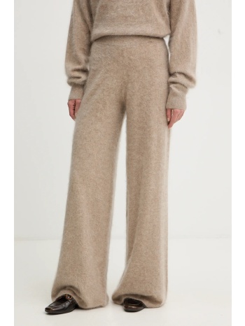 παντελόνι φόρμας από κασμίρ boss χρώμα μπεζ, 50550831 100%