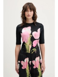 μπλουζάκι stine goya 0 χρώμα: μαύρο, sg-aw25-t071-2244 86% ανακυκλωμένος πολυεστέρας, 14% ελαστάν