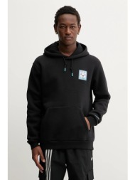 μπλούζα adidas originals graphic χρώμα: μαύρο, με κουκούλα, jx3096 υλικό 1: 70% βαμβάκι, 30% πολυεστ