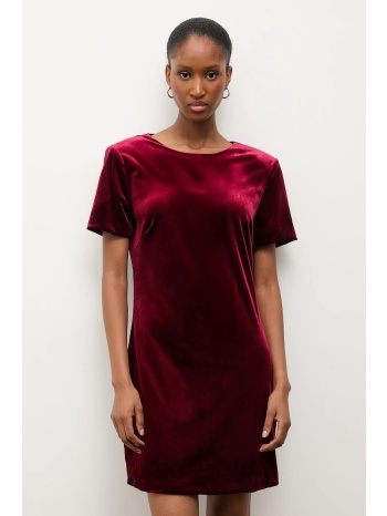 φόρεμα answear.lab χρώμα μπορντό 92% πολυεστέρας, 8%