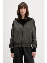 μπλούζα adidas originals tailored tt χρώμα: γκρι, jy3523 κύριο υλικό: 64% πολυεστέρας, 33% ρεγιόν, 3