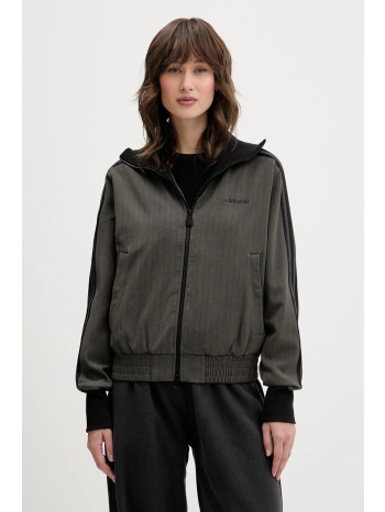 μπλούζα adidas originals tailored tt χρώμα γκρι, jy3523