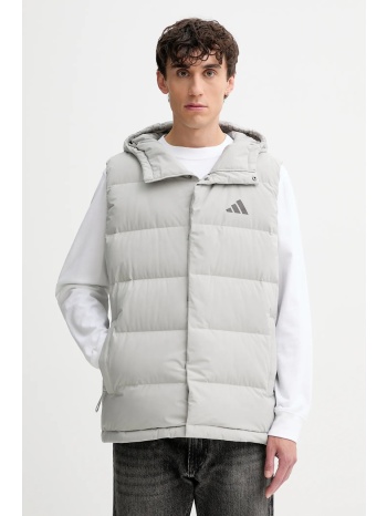 αμάνικο από πούπουλα adidas helionic χρώμα γκρι, jx0590