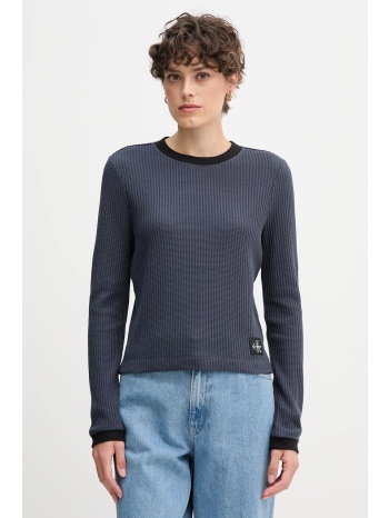 μακρυμάνικο calvin klein jeans χρώμα ναυτικό μπλε