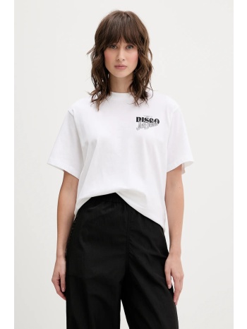 βαμβακερό μπλουζάκι hugo χρώμα μπεζ, 50550148 100% βαμβάκι