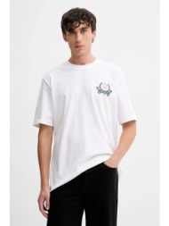 βαμβακερό μπλουζάκι adidas originals varsity ανδρικό, χρώμα: άσπρο, jx8155 κύριο υλικό: 100% βαμβάκι