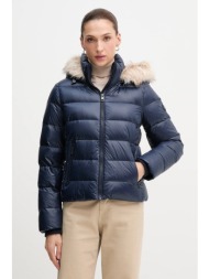 μπουφάν με επένδυση από πούπουλα tommy hilfiger χρώμα: ναυτικό μπλε, ww0ww47354 κύριο υλικό: 100% πο