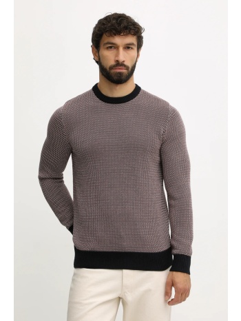 βαμβακερό πουλόβερ barbour wells ανδρικό, χρώμα ναυτικό