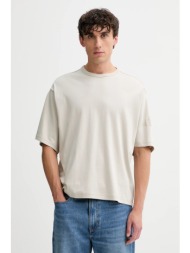 βαμβακερό μπλουζάκι adidas soft lux ανδρικό, χρώμα: μπεζ, kb6778 100% βαμβάκι