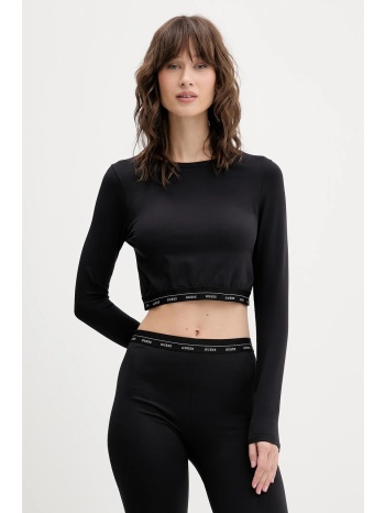 μακρυμάνικο guess matilde χρώμα μαύρο, o5bi02 k1800 90%