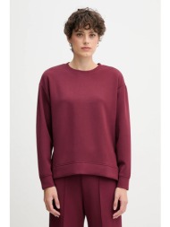 μπλούζα united colors of benetton χρώμα: μπορντό, 3y2f3m07m 48% modal, 45% πολυεστέρας, 7% ελαστάν