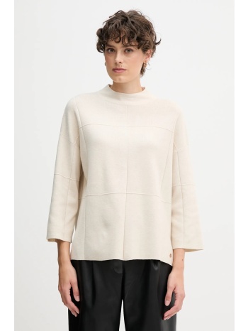 πουλόβερ joseph ribkoff χρώμα μπεζ, 261981 50% βισκόζη